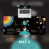 Teclado Mouse Mat Starry Sky Gaming Mouse Pad Astronaut