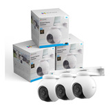 Kit 3 Cámaras Seguridad Ip Ezviz Exterior Wifi Domo 360 3k