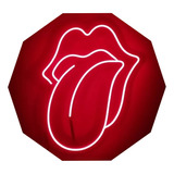 Lengua Rolling Stones Cartel En Neón Led / Flex / Decoración
