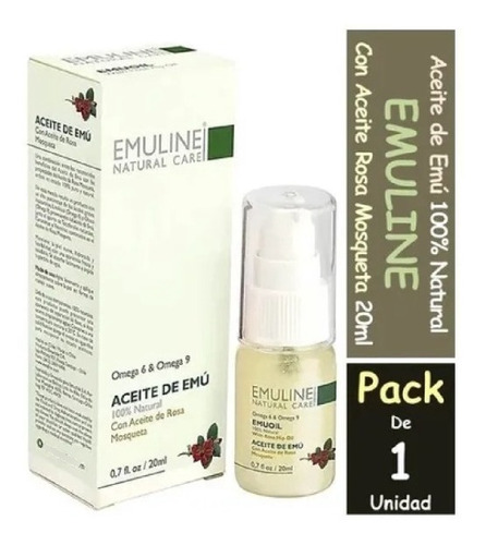  Emuline Aceite De Emu 100% Natural Con Rosa Mosqueta 20ml