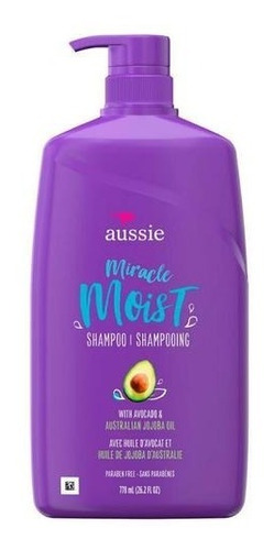 Aussie Miracle Moist Shampoo With Avocado & Jojoba Oil 778ml