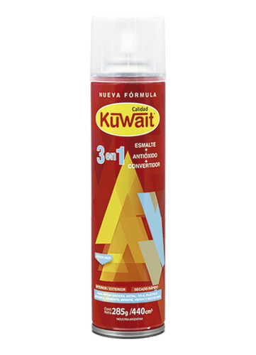 Pintura Aerosol Kuwait Cubritivo Rapido Secado 440cc Pintumm