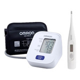 Tensiometro Omron Hem-7120 De Brazo + Termometro Digital