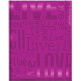 Mcs 100 Pocket Big Max Embossed Live Laugh Love Album, Brigh