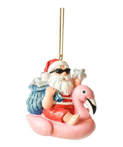 Ganz Mx180239 Flamenco Inflable Con Adorno De Papa Noel, 2 P