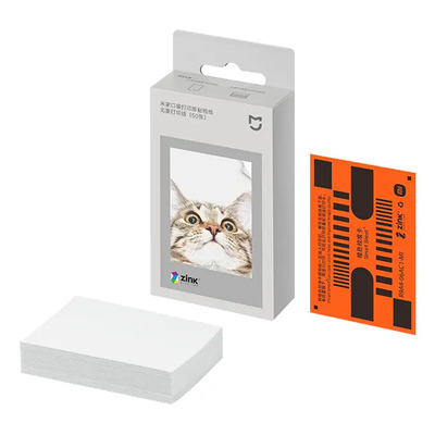 Papel Fotográfico Xiaomi Mi Portable Foto 50 Hojas 2x3in