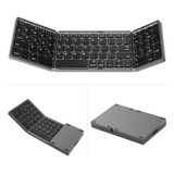 Mini Teclado Ligero Inalámbrico Plegable Con Bluetooth