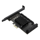 Tarjeta De Expansión Pci Express A Sata 3.0 X1 10 Puertos