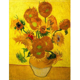 Kit De Pintura Con Diamantes 5d Girasoles Van Gogh 30x40cm