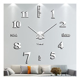 Vangold Reloj De Pared Grande Diy Reloj De Pared Moderno 3d 