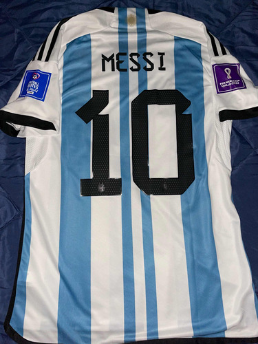 Camiseta Argentina Francia Final 2022 Copa Del Mundo Messi