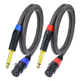 Ihurllu Cable De Microfono Ts Mono A Xlr Desequilibrado De 1