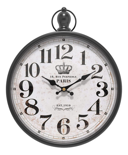 Reloj De Pared Menterry, Vintage, Silencioso, De Decoración