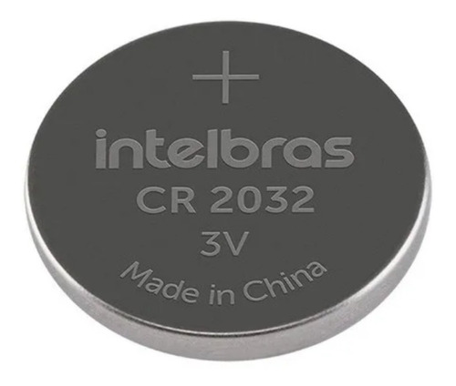 Bateria Lítio Cr2032 3v Intelbras Cartela Com 5 Unidades