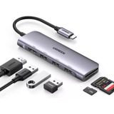 Adaptador Hub Usb C 6 En 1 Ugreen Hdmi 4k Lector Refurbished