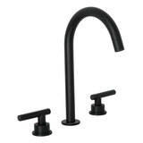 Llave Alta Mezcladora Negro Mate Para Baño Cuerpo De Laton