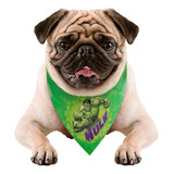 Bandana Cachorro M/g Pets Marvel Hulk Produto Oficial