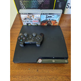 Sony Playstation 3 Slim 160gb, 1 Controle, Usado Seminovo, Com Garantia De Vendedor
