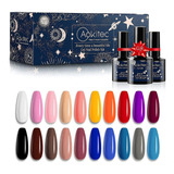 Aokitec Kit De Esmalte De Uñas De Gel De 20+3 Piezas Set De 