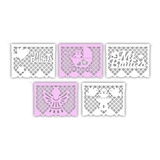 Decoración Papel Picado Bautizo Niña Papel 5 M 10 Piez Nuevo