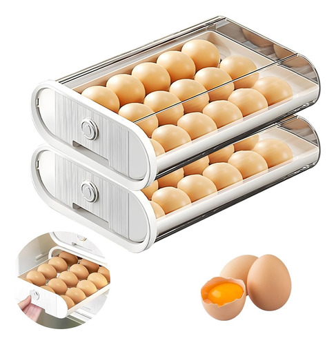 Huevera Rodantes Huevera Para Refrigerador,cajón Para Huevos