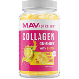 Colageno 200mg Biotin 2500mcg  Mav Nutrition - 60 Gomas