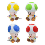 4pcs Super Mario Bros Mushroom Toad Peluche Muñeca Regalo