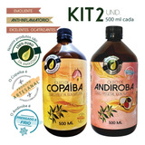 Kit 500ml Óleo De Andiroba + 500ml Óleo De Copaíba 100% Puro