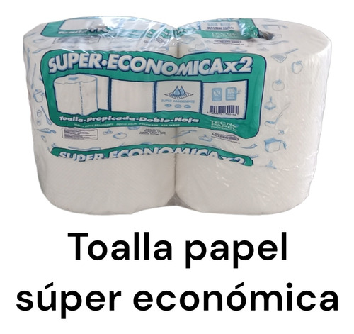 Toalla De Papel Doble Hoja 2x80 M Prepicada Marca Tecnoroll