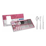 Juego Set De Cubiertos Laguna X24 Pzs Tramontina Acero Inox