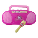 Boombox Karaokê Hello Kitty Infantil Brinquedo Musical