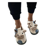 Pantufla Vaquita Kawaii Unisex Hombre Mujer Importada 