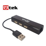 Adaptador Usb 2.0 A Ethernet Con 3 Hubs Usb 2.0 Rh600957