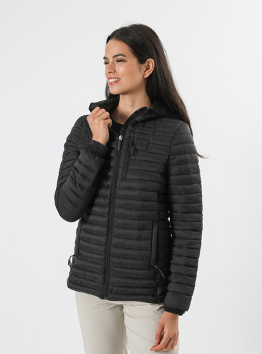 Parka Insulada Negra Mujer Glaciar