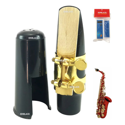Boquilla Para Saxofon Alto KINBALCK Con Tapa Caña Y Abrazadera De Apertura Cerrada 1.50 mm | Envío gratis