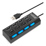 Hub Usb Multiplicador 4 Puertos Usb Pc Notebook Adaptador