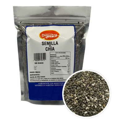Semilla De Chía Granel Calidad Premium 500g | MercadoLibre