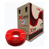 Cable Ftp 305mts Xcase Cat 5e Blindado Para Interior Rojo