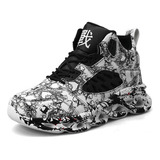 Nuevo Graffiti High Top Ligero Transpirable Marea Zapatos