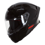 Casco Mt Helmets Thunder 4sv Exeo B5 Negro/ Rojo Para Moto Color Negro Tamaño Del Casco S (55-56 Cm)