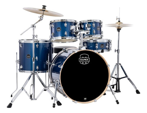 Bateria Acústica Mapex Serie Venus Blue Sky Sparkle Ve5044ft