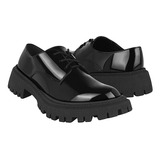 Zapatos Casuales Dama Perugia 55552 Charol Negro