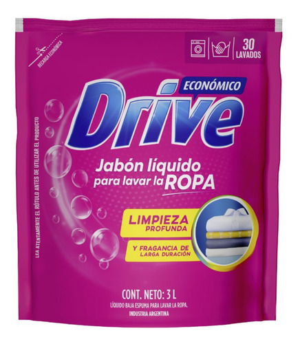 Jabón Líquido Ropa Matic Drive Colores Radiantes 3 L 