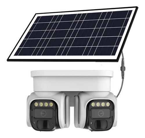 Cctv Solar Para Exteriores 4g Con Monitor Dual Pir De 360° C