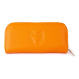 Billetera Cartera Mujer Mariani Monedero Cuero Pu Classic Color Naranja