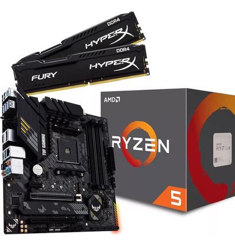 Kit Asus Tuf Gaming B550m-plus + Ryzen R5 5600gt + 16gb 3200