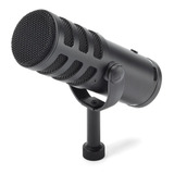 Microfone Dinâmico Samson Q9u Usb Transmissão Podcast