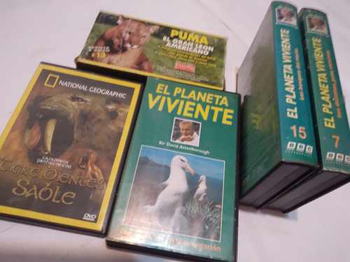 Vhs Documentales El Planeta Viviente Y Otros Lote X 11!