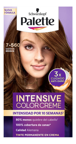  Palette Tinte Color Creme Chocolate Miel Deluxe 7-560