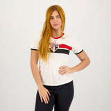 Camisa São Paulo Stencil Feminina Branca